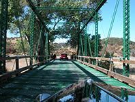 Access across narrow bridge