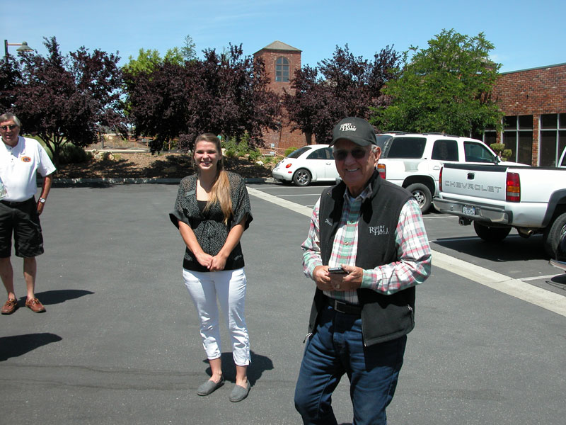 Christina, our tour guide, and our host Mr. Robert Hall