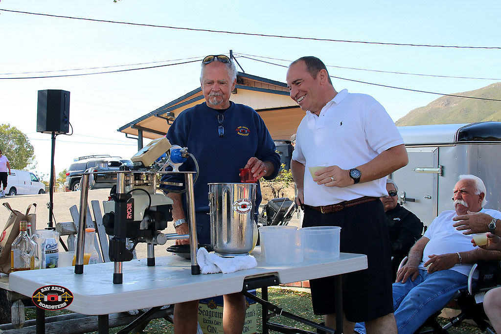 Joe Cordosa and his margarita machine