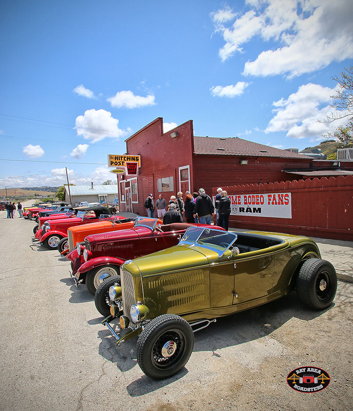We have arrived at The Hitching Post, taking up most of the parking along the main