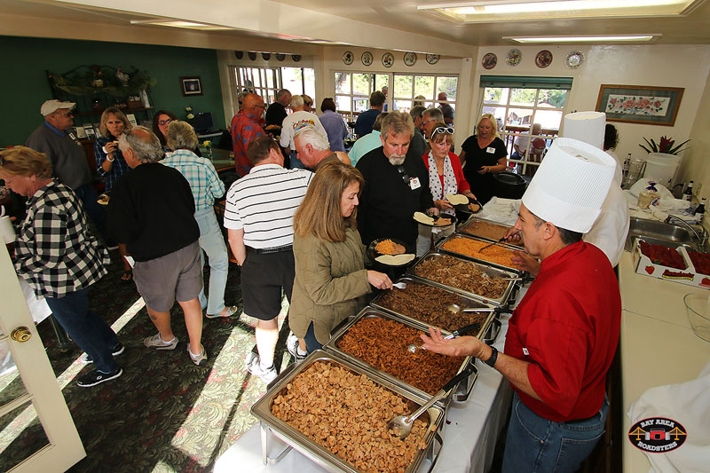 BBQ buffet, back at The Peachtree Inn