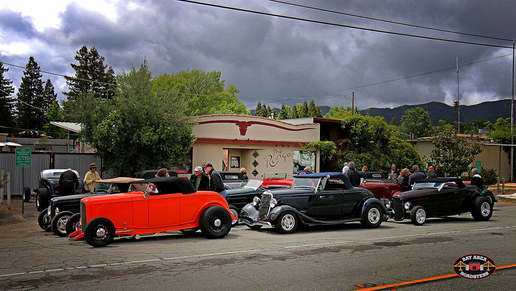 Stacked parking of the roadsters at The Range, Santa Margarita