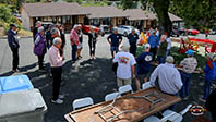 Driver's meeting by Gary Boler, Saturday morning, for our run to Ragged Point