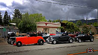 Stacked parking of the roadsters at The Range, Santa Margarita